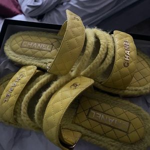 Chanel espadrilles mules